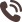 Black ringing phone icon